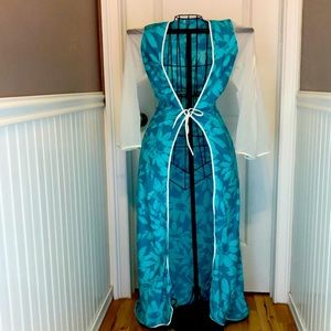 Early 2000”s tie front dress/ cape